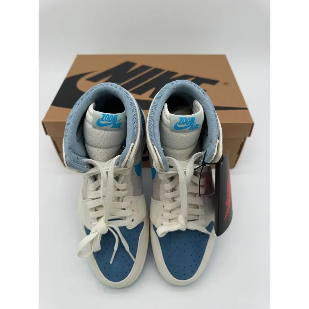 Nike Air Jordan 1 High Zoom CMFT 2-Sail/DK Powder Blue/M-‎ 7.5/W-9 New w/Box